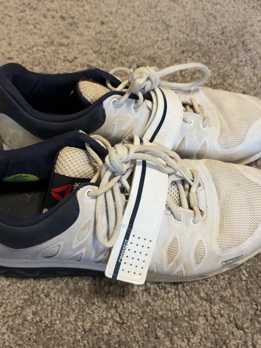 Reebok Women’s White and Navy Lifters